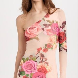 AFRM One-Shoulder Floral Dress - Size M